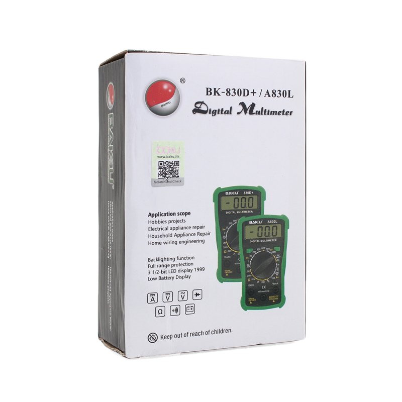 مولتی متر دیجیتال باکو مدل A830L