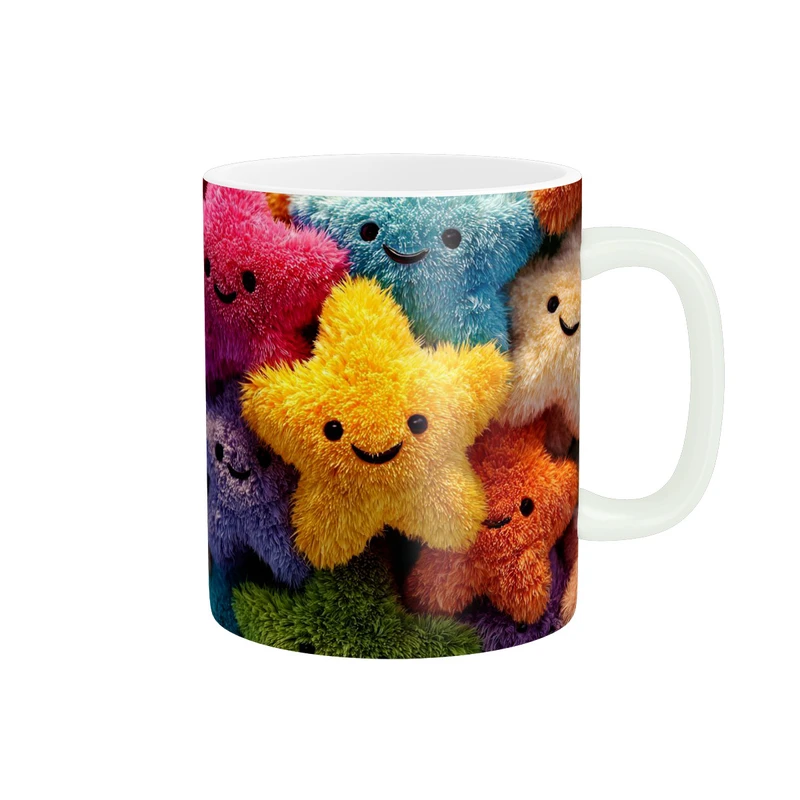 ماگ پاد آفرین مدل ستاره های پشمالو کد 169