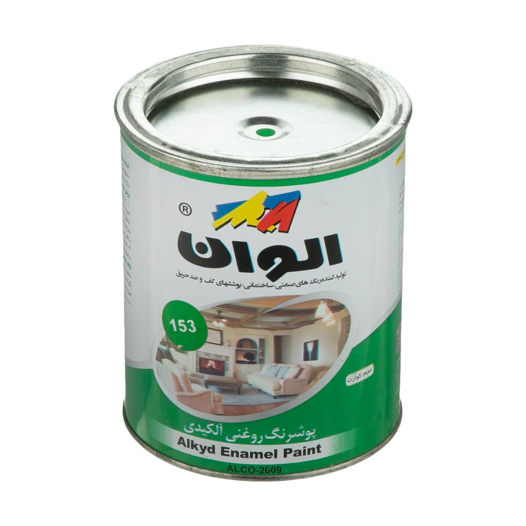 رنگ روغنی سبز الوان مدل ALCO-2009 حجم 1000 میلی لیتر