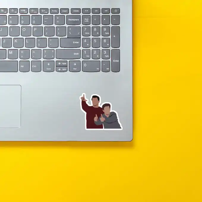 استیکر لپ‌تاپ طرح فرندز مجموعه ۱۱ عددی