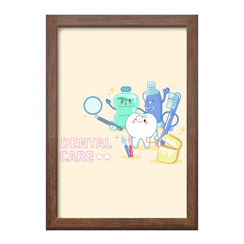 تابلو خندالو طرح دندان و دندان پزشکی کودکانه کد 36716