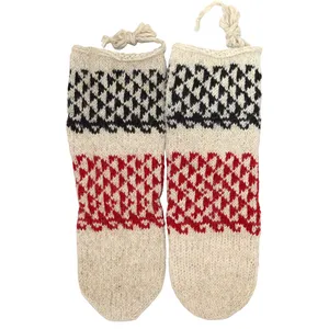 جوراب دست دوز مردانه مدل پشمی کد 05