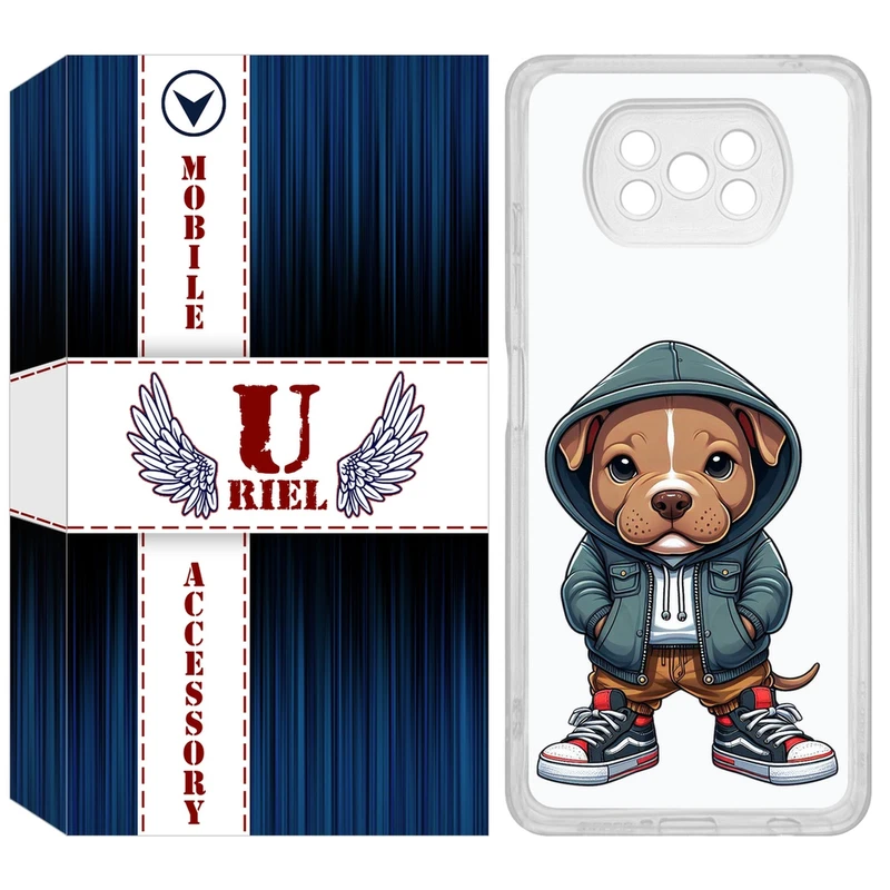 کاور یوریل مدل Clear کد 66 طرح سگ مناسب برای گوشی موبایل شیائومی Poco X3 / X3 Pro / X3 NFC