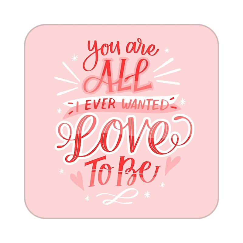 زیر لیوانی کاکتی طرح عاشقانه مدل mp40771