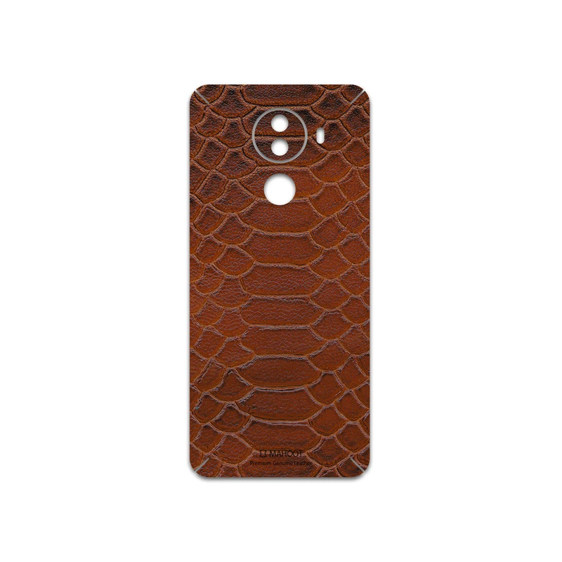 برچسب پوششی ماهوت مدل Brown-Snake-Leather مناسب برای گوشی موبایل جی ال ایکس M1