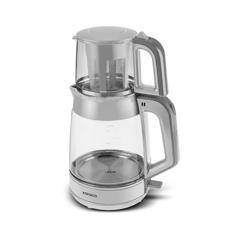 چای ساز روی هم کاراجا مدل Glass Tea XL