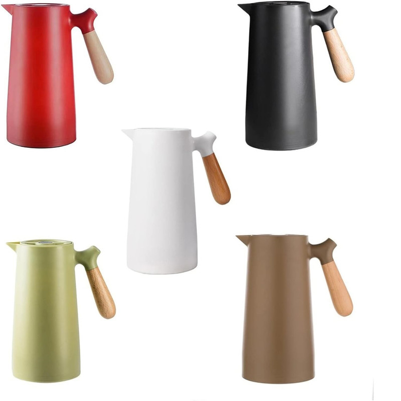 فلاسک مدل دسته بامبو کد 1369n 842 گنجایش 1 لیتر