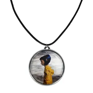 گردنبند خندالو مدل مادر فولاد زره و کورالاین Coraline کد 2076620771