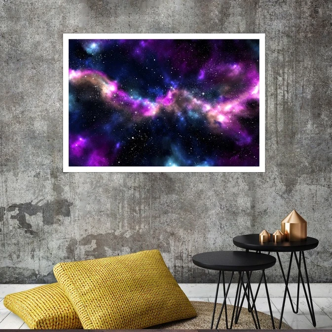 تابلو بکلیت طرح کهکشان راه شیری مدل قاب شاسی W-s8246