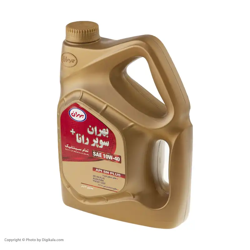 روغن موتور بهران مدل سوپر رانا SAE 10W-40 حجم 4 لیتر