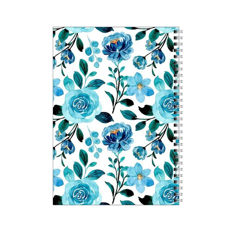 دفتر مشق 100 برگ بامبیلیپ طرح پترن رزهای آبی کد 9452033