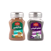 تخم شربتی درجه یک و خاکشیر ممتاز ضامن مجموعه 2 عددی