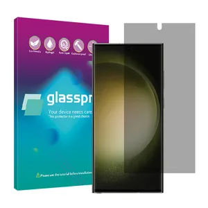 Glass Pro Resistant model privacy screen protector suitable for Samsung Galaxy S23 Ultra mobile phone