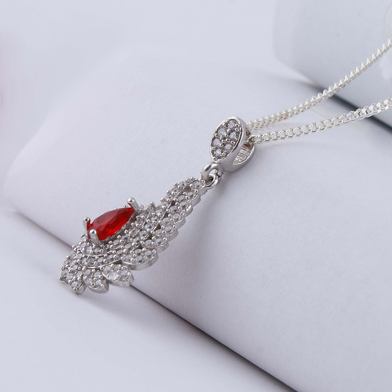 نیم ست نقره زنانه بازرگانی میلادی مدل سنگ کوارتز نگین برلیان بدون ریزش آبکاری رادیوم کد NTR_478