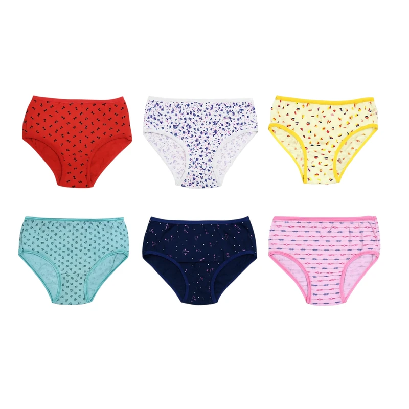 شورت زنانه مدل گلدار کد 114 بسته 6 عددی