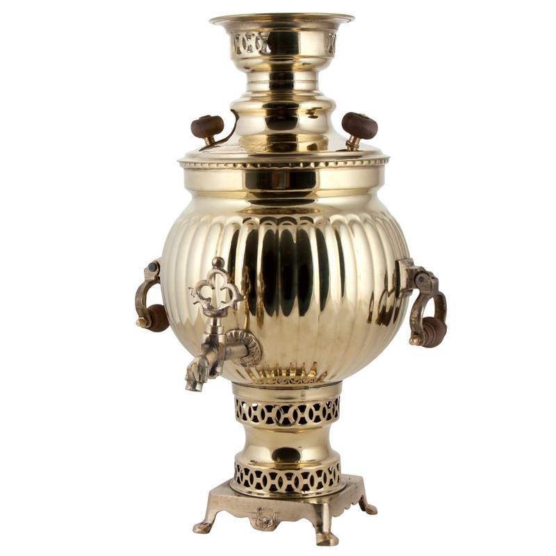 سماور زغالی مدل آینه 4000 ظرفیت 4 لیتر