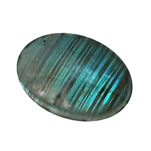 سنگ زینتی لابرادوریت مدل نگین بیضی کد RTM-LB06-W39