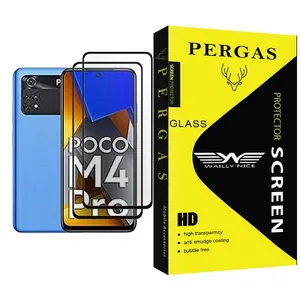 Waily Nice Pergas Glass MIX002 Screen Protector For Xiaomi Poco M4 Pro Pack Of 2