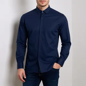 پیراهن آستین بلند مردانه مدل 329000714 ساده