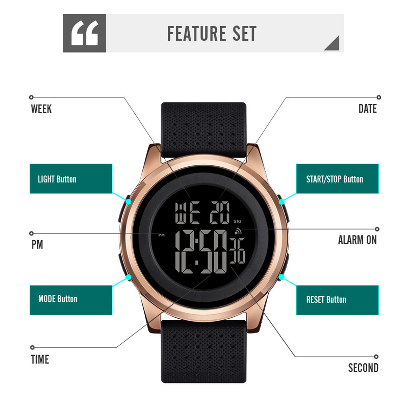 ساعت مچی دیجیتال مردانه اسکمی مدل 1502