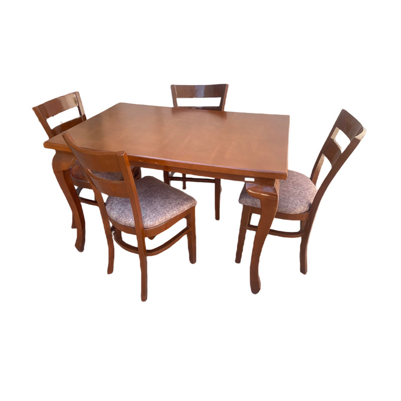 میز و صندلی ناهارخوری 4 نفره گالری چوب آشنایی مدل 762-Ro4