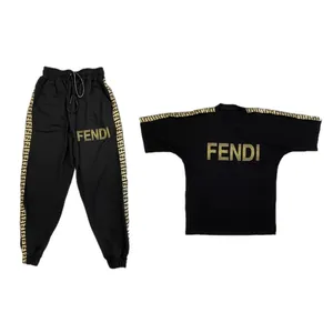 ست تی شرت آستین کوتاه و شلوار زنانه مدل 01