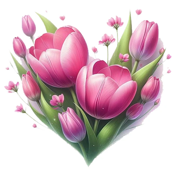  استیکر پارچه و لباس پاد آفرین طرح قلب و گل کد 4469