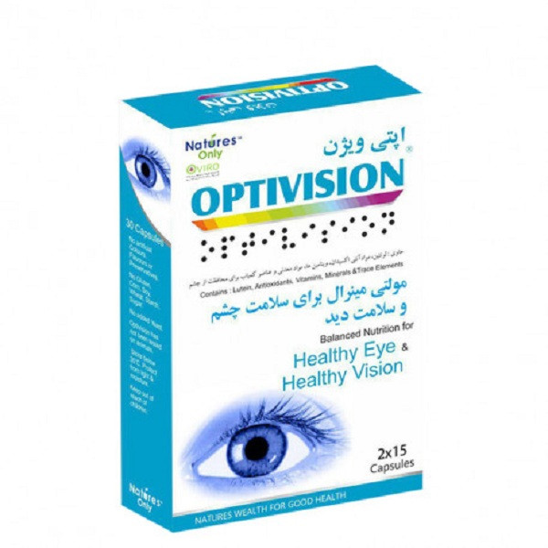 کپسول اپتی ویژن مولتی مینرال نیچرز اونلی بسته 30 عددی