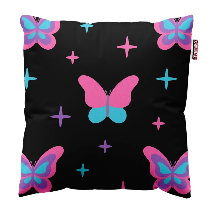  کوسن پاد آفرین طرح پروانه سایز 30*30 سانتی متر کد 854