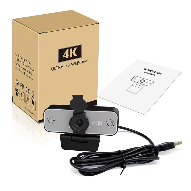 عکس شماره 10 : وب-کم مدل 4k with microphone and privacy