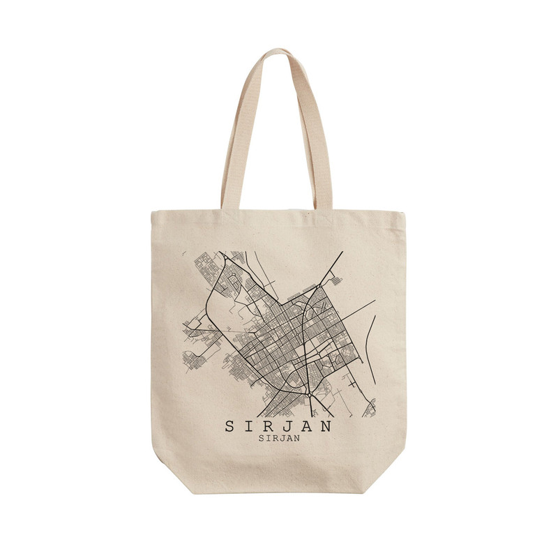 ساک خرید ترمه طراحان ایده مدل نقشه شهر سیرجان کد map0520 - L