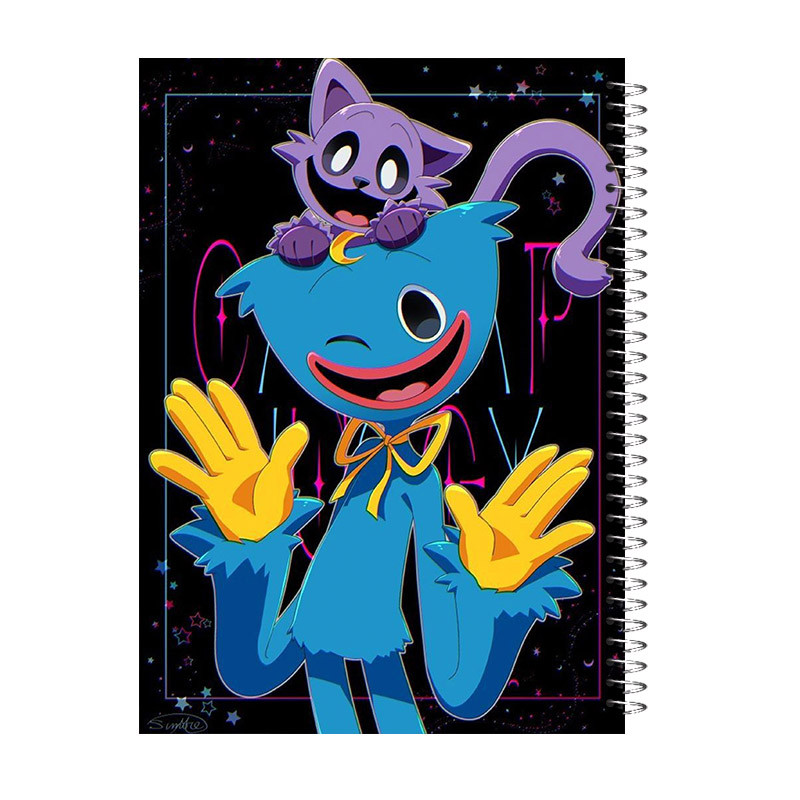 دفتر مشق 60 برگ آی چاپ مدل هاگی واگی و کت نپ کد 986