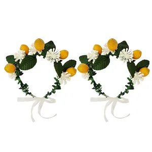 تاج مو دخترانه مدل لیموشکری کد L بسته دو عددی