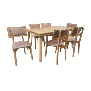 میز و صندلی ناهارخوری شش نفره گالری والریان مدل M-CH-906