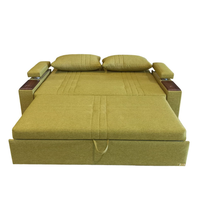 مبل تختخواب شو 3 نفره اورنگ مدل ریلی دسته دوبل