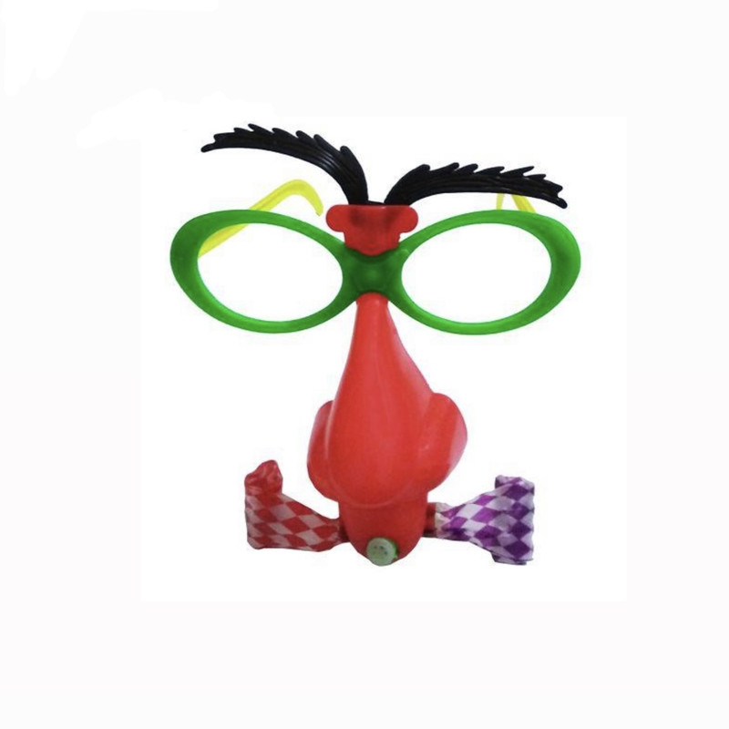 ابزار شوخی مدل عینک دماغ گنده طرح فوت فوتی کد fout01