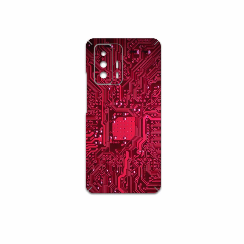 برچسب پوششی ماهوت مدل Red-Printed-Circuit-Board مناسب برای گوشی موبایل شیائومی 11T