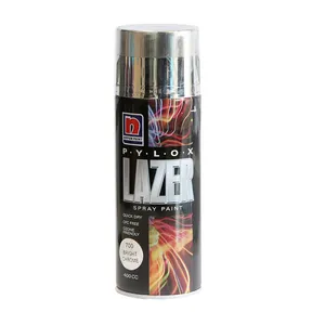   Nippon Paint Lazer 2700 metallic Bright Chrome Color Spray 400ml 