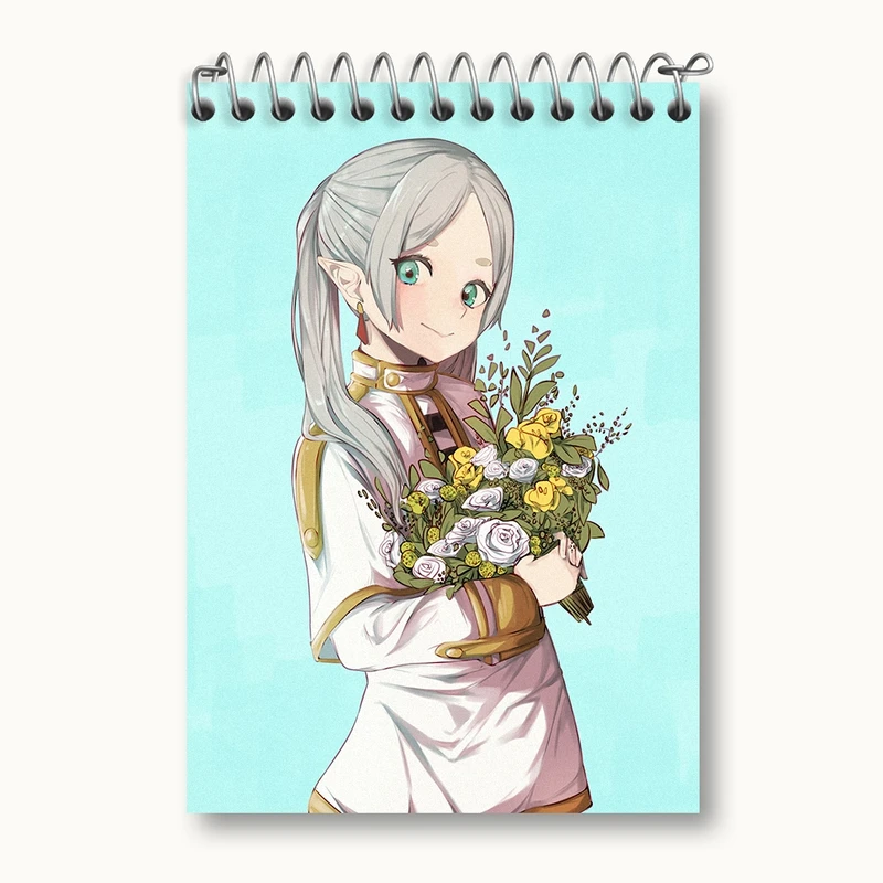 دفتر یادداشت 50 برگ خندالو مدل انیمه فریرن (Frieren) کد 33929