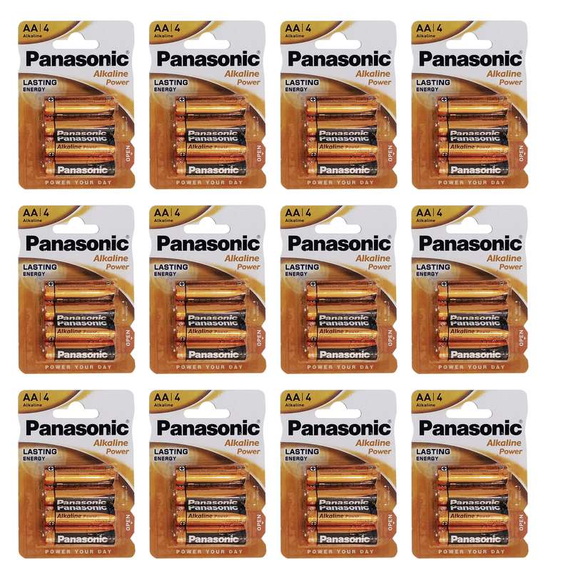 باتری قلمی پاناسونیک مدل آلکالاین پاور بسته 48 عددی