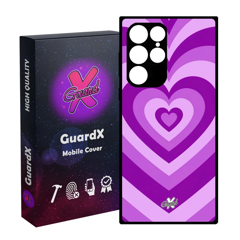 کاور گارد ایکس طرح قلب مدل Glass10474 مناسب برای گوشی موبایل سامسونگ Galaxy S23 Ultra