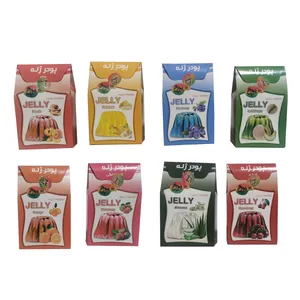 پودر ژله پویان فر - 100 گرم بسته 8 عددی