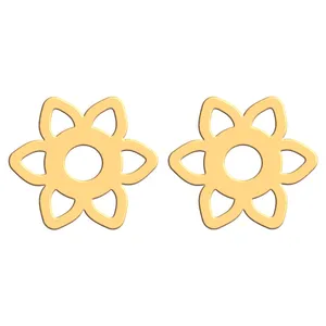 گوشواره طلا 18 عیار زنانه فرشته مدل اسلیمی WEL-000080