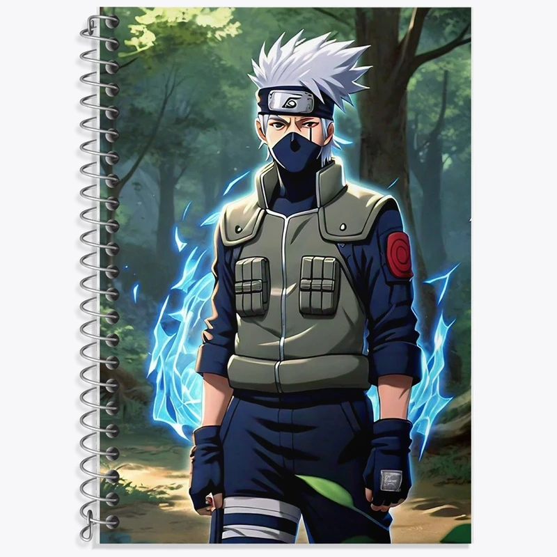 دفتر زبان 50 برگ خندالو مدل سه خط طرح انیمه ناروتو (Naruto) کد F2494