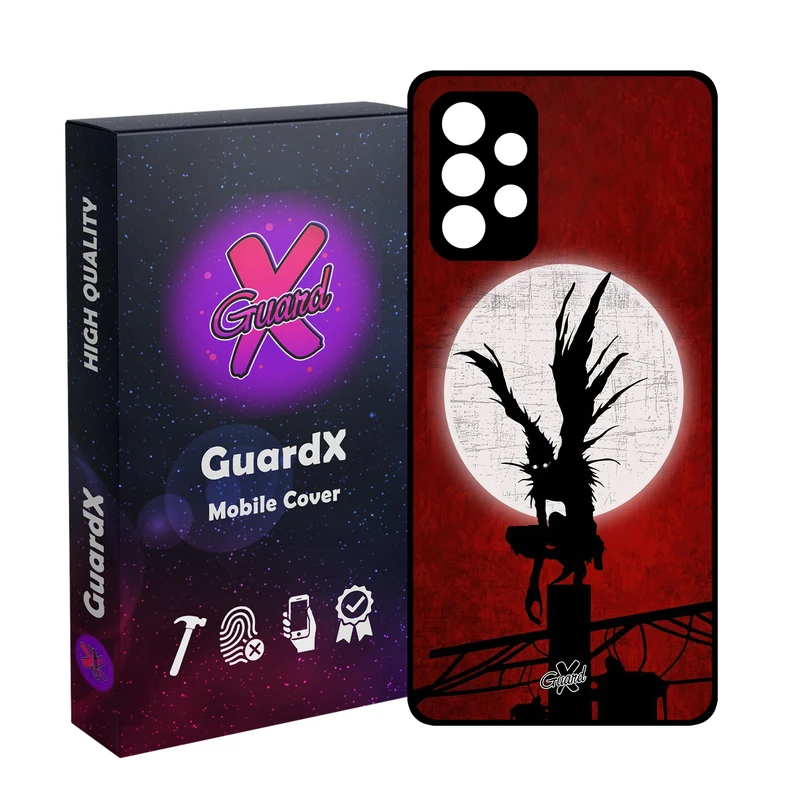 کاور گارد ایکس طرح دفترچه مرگ انیمه مدل Glass10556 مناسب برای گوشی موبایل سامسونگ Galaxy A72