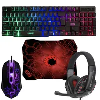 ست گیمینگ اورزلی مدل HORNET_RX_250_NEON BACKLIGHT، سوییچ ممبران، Full-Size، نورپردازی LED RGB