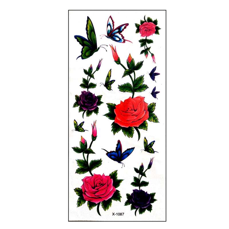 تتو موقت طرح گل کد 1085