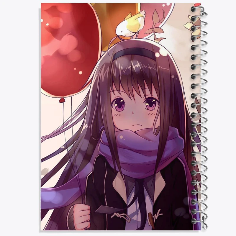 دفتر مشق 50 برگ خندالو مدل همورا انیمه مادوکا مجیکا Madoka Magica کد 18358