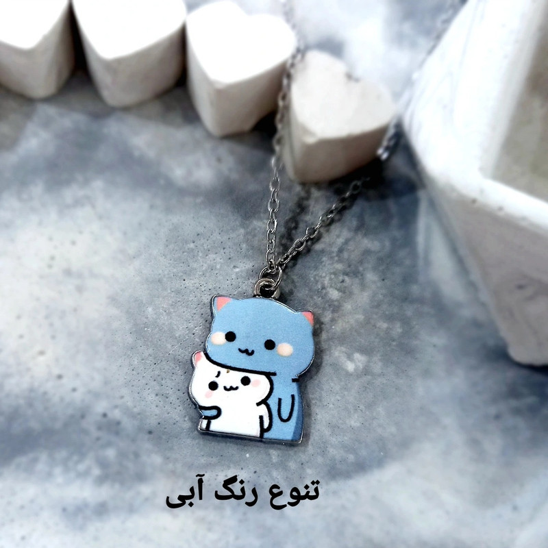گردنبند زنانه مدل گربه و بغل