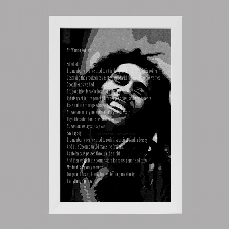 تابلو خندالو مدل باب مارلی (Bob Marley) کد F1990